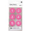 Paper Poetry Adventskalender stickers Donker roze 24st.