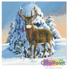 Crystal Art kit Winter Stag 30 x 30 cm