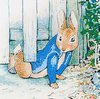 Crystal Card kit&nbsp;Peter Rabbit&nbsp;under the fence (partial) 18 x 18 cm.