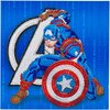 Crystal Card&nbsp;kit &reg;&nbsp;Marvel CAPTAIN AMERICA (partial) 18 x 18 cm.