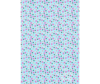 Decopatch papier vrolijk bloemenmotief lichtblauw 