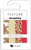 Set Texture Decopatch kerstpapier &quot;Gingerbread&quot; hotfoil Limited Edition 