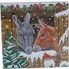 Crystal Card Kit &reg; Winter Donkeys (18x18cm/partial)
