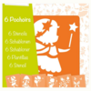 Set van 6 sjablonen - Fairy