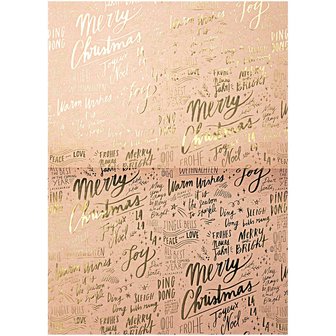 Paperpatch  decoupagepapier Jolly Christmas  Pastel hot foil  FSC mix