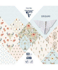Origami papier Boh&egrave;me , 60 vel 70g 15 x 15 cm - met motief