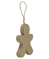 hanger kerstmis Gingerbread man Peperkoekmannetje kraft