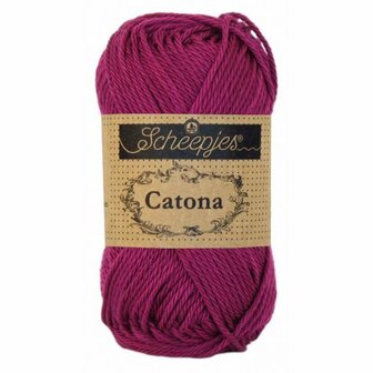 Haakgaren 128 TYRIAN PURPLE Scheepjes Catona 25 gram