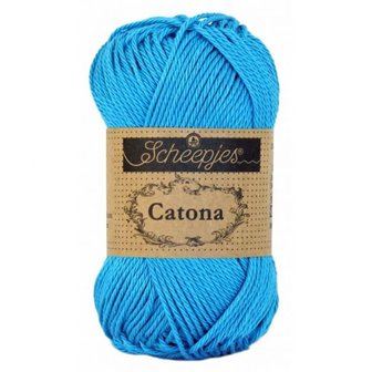 Haakgaren 146 VIVID BLUE Scheepjes Catona 25 gram