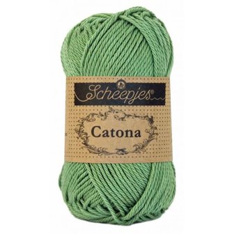 Haakgaren 212 SAGE GREEN Scheepjes Catona 25 gram