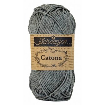 Haakgaren 242 METAL GREY Scheepjes Catona 25 gram