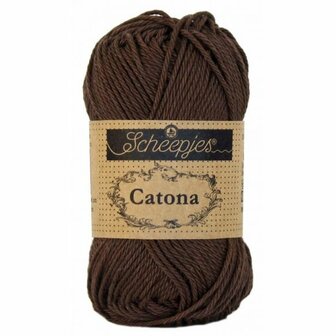 Haakgaren 162 BLACK COFFEE Scheepjes Catona 50 gram