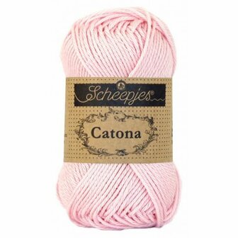 Haakgaren 238 POWDER PINK Scheepjes Catona 50 gram