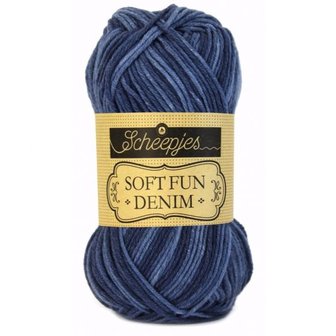 501 SCHEEPJES SOFTFUN DENIM - DONKERBLAUW 50 gram