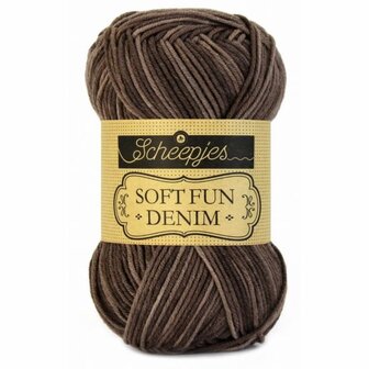 510 SCHEEPJES SOFTFUN DENIM - BRUIN 50 gram