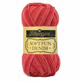 514 SCHEEPJES SOFTFUN DENIM - ROOD 50 gram