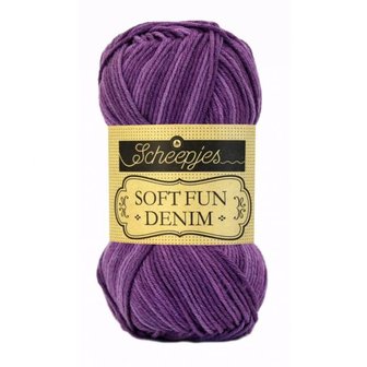 515 SCHEEPJES SOFTFUN DENIM - DONKERPAARS 50 gram