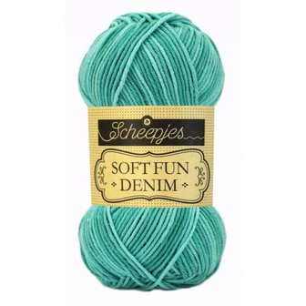 516 SCHEEPJES SOFTFUN DENIM - GROEN 50 gram