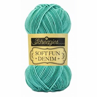 517 SCHEEPJES SOFTFUN DENIM - DONKERGROEN 50 gram