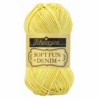 518 SCHEEPJES SOFTFUN DENIM - LICHTGEEL 50 gram