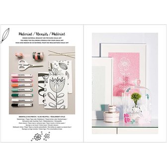 Window Chalk Art Templates 3-delig Flower and plants FSC Mix