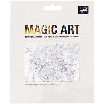 RICO DESIGN MAGIC ART BLADMETAALVLOKKEN ZILVER 1GR