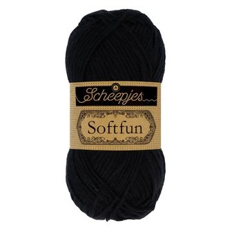 2408 SCHEEPJES SOFTFUN - BLACK 50 gram