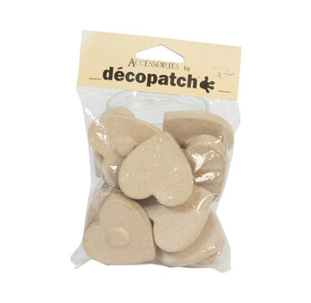 Decopatch set magneet hartjes klein 12 stuks