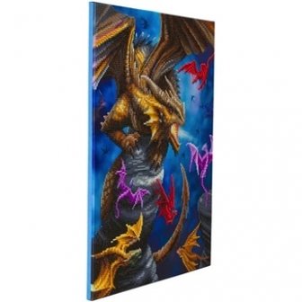 Crystal Art kit &reg; Anne Stokes Dragon Clan 40 x 50 cm partial diamond painting