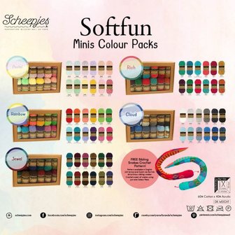 Scheepjes Softfun Colour Pack Jewel 65706 12x20gr