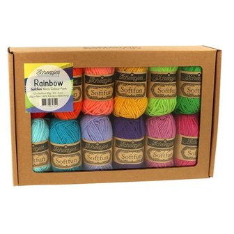 Scheepjes Softfun Colour Pack Rainbow 65709 12x20gr