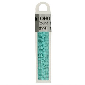 TH8-0055F TOHO GLASKRALEN ROND 8-0 LICHTBLAUW