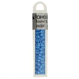 TH8-0043DF TOHO GLASKRALEN ROND 8-0 BLAUW 