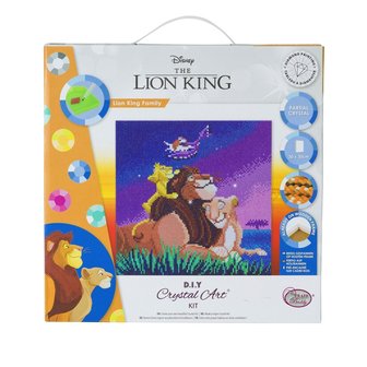 Crystal Art kit Disney Lion King Family (partial) 30 x 30 cm