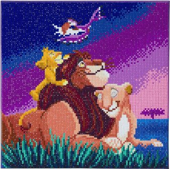 Crystal Art kit Disney Lion King Family (partial) 30 x 30 cm