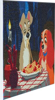 Crystal Art kit Disney Lady &amp; The Tramp (full) 40 x 50 cm