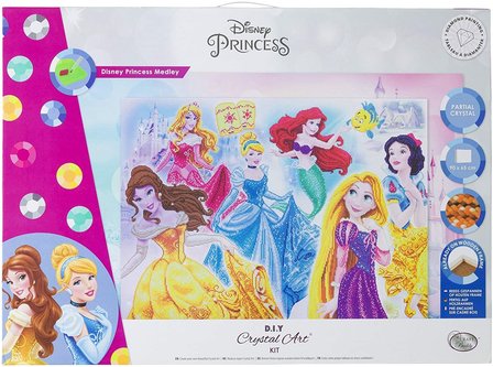 Crystal Art kit Disney Princess Medley (partial) 90 x 65 cm