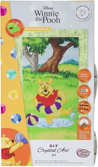 Crystal Art kit Disney Winnie Splashing (partial) 40 x 22 cm 