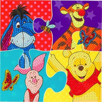 Crystal Card kit  Disney Winnie the Pooh Puzzle diamond painting  18 x 18 cm 