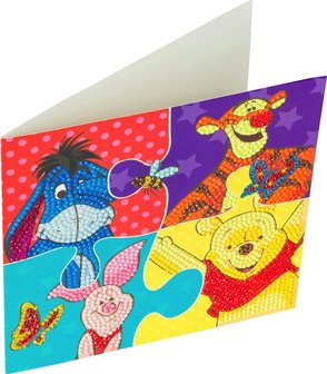Crystal Card kit  Disney Winnie the Pooh Puzzle diamond painting  18 x 18 cm 