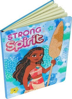 Crystal Art kit Notebook schrift harde kaft Disney Moana Vaiana 26 x 19 cm 