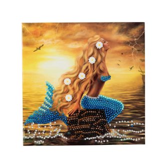 Crystal Card kit diamond painting Mermaid Dreams 18 x 18 cm