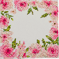 Crystal Card kit diamond painting Floral Border 18 x 18 cm