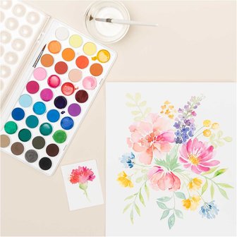 BASIC WATERCOLOUR PAINT 36 BASIS KLEUREN