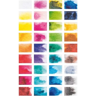 ART ARTISTS WATER COLOURS AQUARELVERF 36 KLEUREN