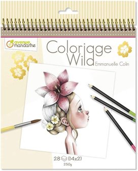 Coloriage Wild Colouring Book deel 1 by Emmanuelle Colin spiraal gebonden