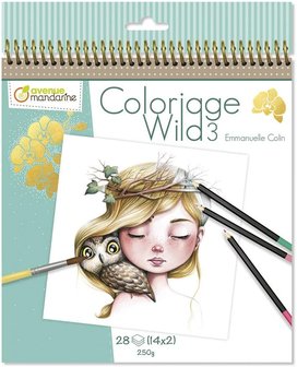 Coloriage Wild Colouring Book deel 3 by Emmanuelle Colin spiraal gebonden