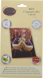 Crystal Card kit diamond painting Champagne Celebration 10 x 15 cm (partial)