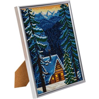 Crystal Art kit Alpine Cottage full portrait 21 x 25 cm