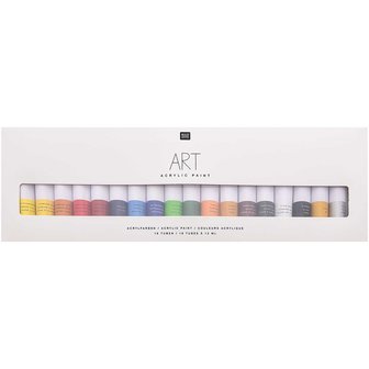 ART ACRYLIC SET BASIC&nbsp;18&nbsp;X 12 ML.